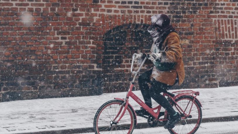 Biking in snow | Martin Heiberg