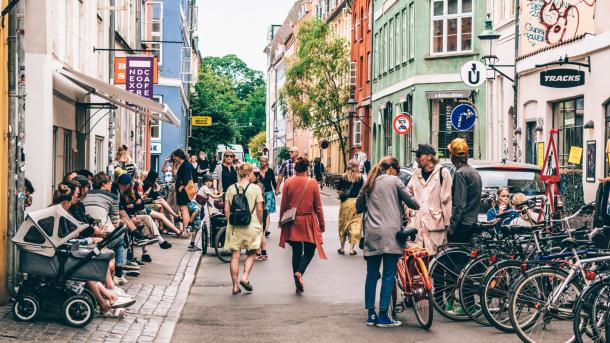 Locals always love to hang out in the charming Larsbjørnstræde in the city center